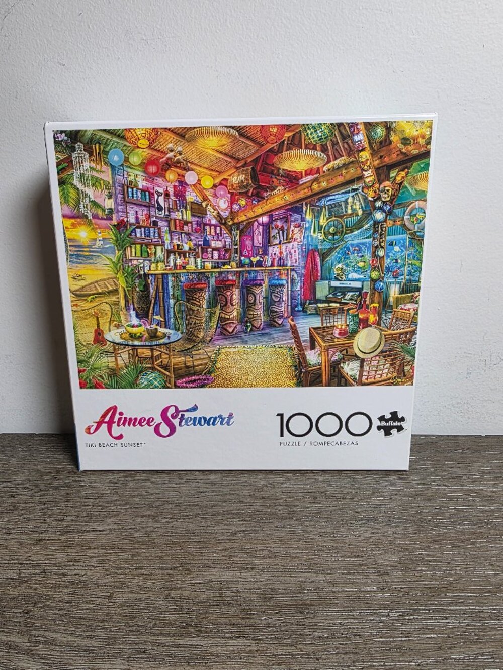 Tiki Beach Sunset - 1000 Piece Jigsaw Puzzle by Aimee Stewart and Buffalo Games